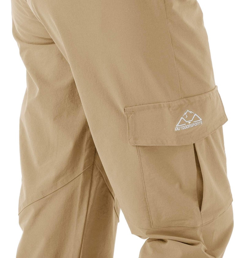Rdruko Women's Waterproof Hiking Pants Quick Dry Stretch Lightweight Outdoor UPF 50+ Fishing Travel Camping Pants Khaki X-Small - Image 3